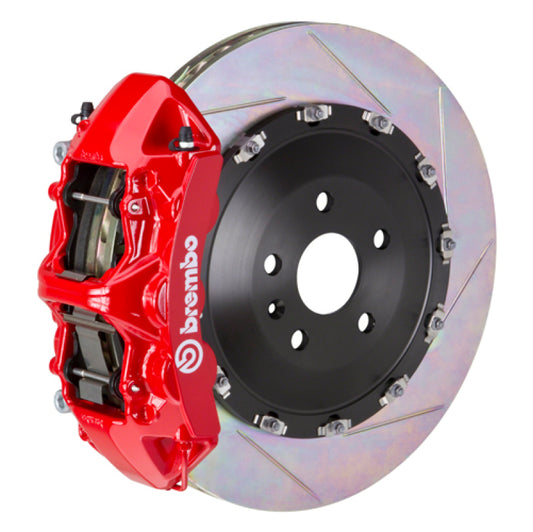 Brembo 17-23 540i Front GT BBK 6 Piston Cast 405x34 2pc Rotor Slotted Type1-Red