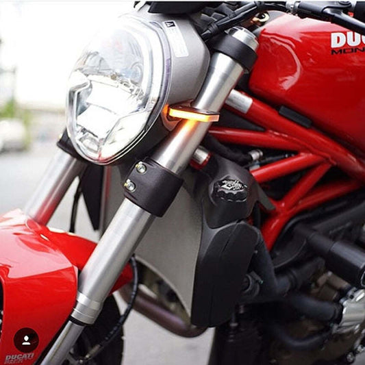 New Rage Cycles 14-16 Ducati Monster 1200 Front Turn Signals