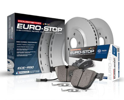 Power Stop 04-09 Audi S4 Rear Euro-Stop Brake Kit