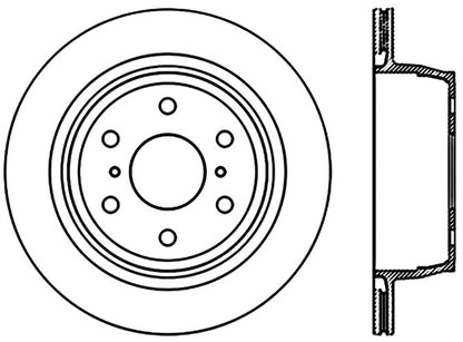 StopTech Power Slot 07-09 Cadillac Escalade / 07-09 Chevy Avalanche Rear Right Slotted CRYO Rotor