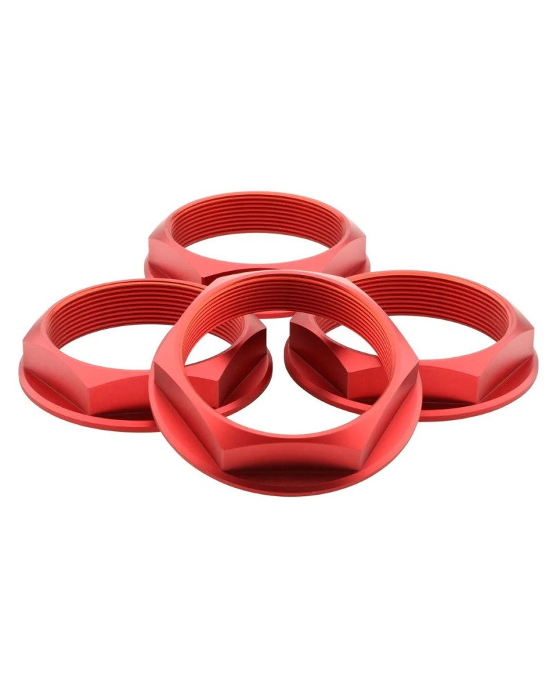 fifteen52 Super Touring Nut V2 - Anodized Red w/ Satin Clear - Set fifteen52 Super Touring Nut V2 - Anodized Red w/ Satin Clear - Set
