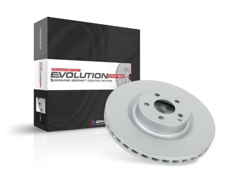 Power Stop 04-09 Audi S4 Front Evolution High Carbon Geomet Coated Rotor