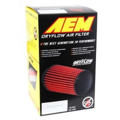 AEM 2.75in Flange ID x 5.5in Base OD x 7.5in H DryFlow Conical Air Filter AEM Induction Air Filters - Universal Fit