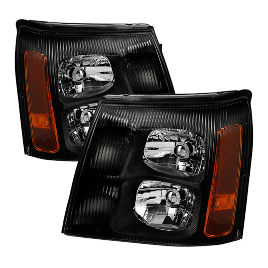 Xtune Cadillac Escalade Hid Model Only 2003-2006 OEM Style Headlights Black HD-JH-CAES03-HID-BK SPYDER Headlights