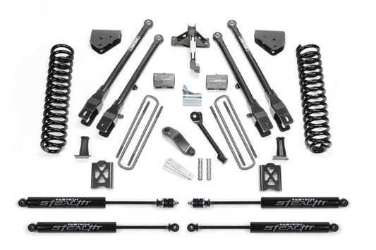 Fabtech 05-07 Ford F250 4WD w/o Factory Overload 6in 4Link Sys w/Coils & Stealth
