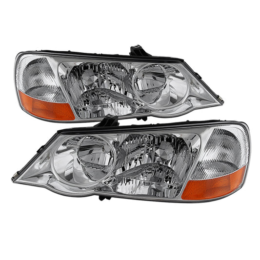 Xtune Acura Tl 2002-2003 Hid Model Only OEM Style Headlights Chrome HD-JH-ATL02-HID-C SPYDER Headlights