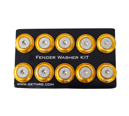 NRG Fender Washer Kit w/Rivets For Plastic (Rose Gold) - Set of 10