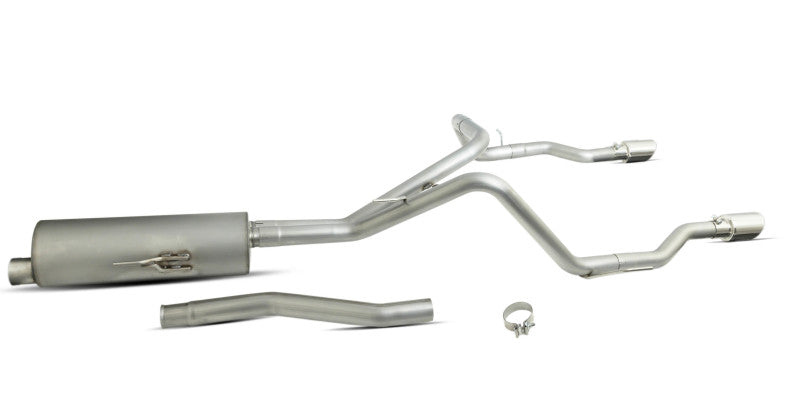 Gibson 20-22 Jeep Gladiator JT Rubicon 3.6L 3in/2.5in Cat-Back Dual Split Exhaust - Stainless