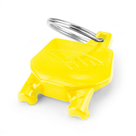 Cycra Key Ring with Number Plate - Yellow