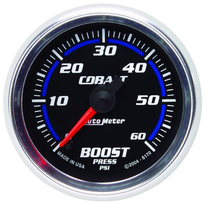 Autometer Cobalt 52mm 0-60 PSi Boost Gauge AutoMeter Gauges