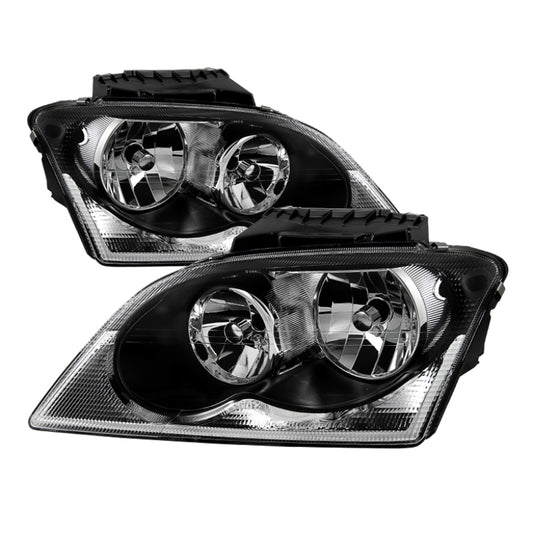 Xtune Chrysler Pacifica 04-06 Halogen OEM Style Headlights Black HD-JH-CHRPA04-BK SPYDER Headlights