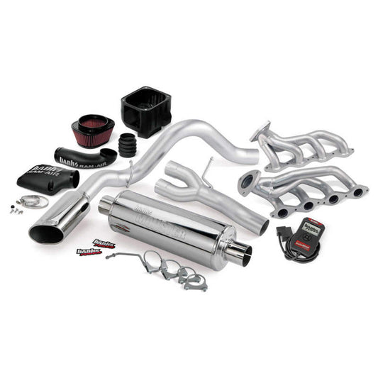 Banks Power 03-06 Chevy 4.8-5.3L EC/CCSB PowerPack System - SS Single Exhaust w/ Chrome Tip