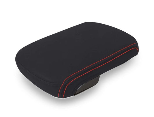 PRP 12-15 Center Console Cover Toyota Tacoma - Black with Red Stitching