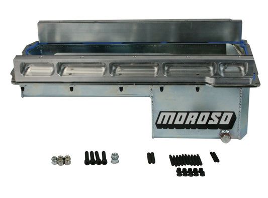 Moroso Dart LS Next Swap (w/Aluminum Spacers) Wet Sump 7qt 6in Baffled Steel Oil Pan