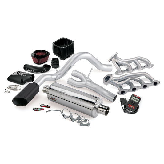 Banks Power 03-06 Chevy 4.8-5.3L EC/CCSB PowerPack System - SS Single Exhaust w/ Black Tip