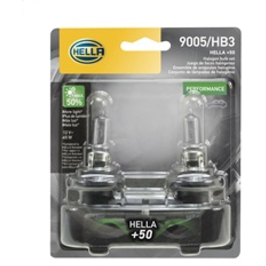Hella Bulb 9005 12V 65W P20D T4 +50 (2) Hella Bulbs