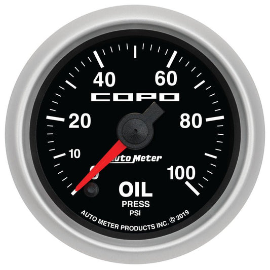 Autometer 52mm 100 PSI Digital Oil Pressure Gauge Chevrolet COPO Camaro AutoMeter Gauges