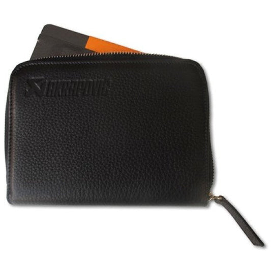 Akrapovic Leather Zip Notebook (M) black Akrapovic Marketing