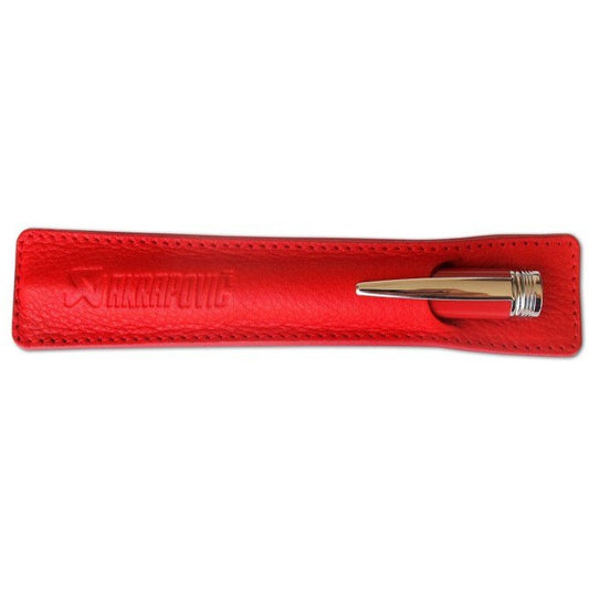Akrapovic Leather Pencile sleeve - red Akrapovic Marketing