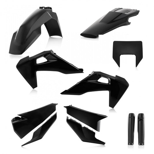 Acerbis 20-23 Husqvarna TE150i-300i/ FE350/s-501/s Full Plastic Kit - Black