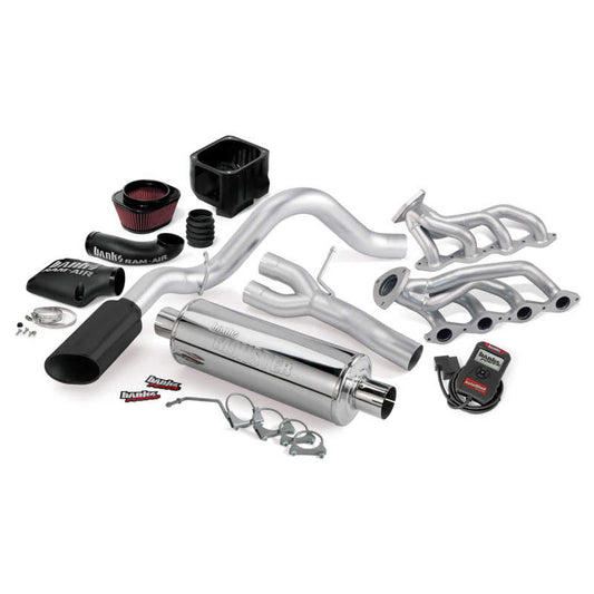 Banks Power 02-06 Chevy 4.8-5.3L 1500-SCSB PowerPack System - SS Single Exhaust w/ Black Tip
