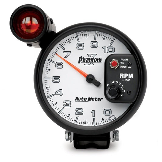 Autometer 5 inch Pedestal Mount 10000 RPM Shift-Lite Tachometer AutoMeter Gauges