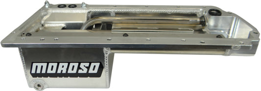 Moroso GM LT Swap (w/Rear Sump & Spin-On Oil Filter Adapter) Wet Sump 5qt 5-7/8in Aluminum Oil Pan