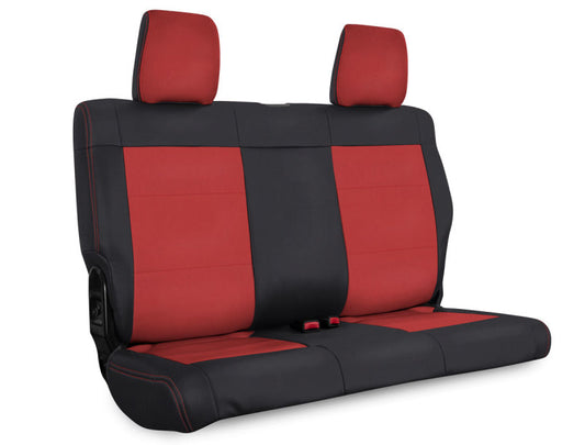 PRP 11-12 Jeep Wrangler JK Rear Seat Cover/2 door - Black/Red