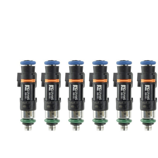 Grams Performance Nissan R32/R34/RB26DETT (Top Feed Only 14mm) 550cc Fuel Injectors (Set of 6) Grams Performance Fuel Injector Sets - 6Cyl
