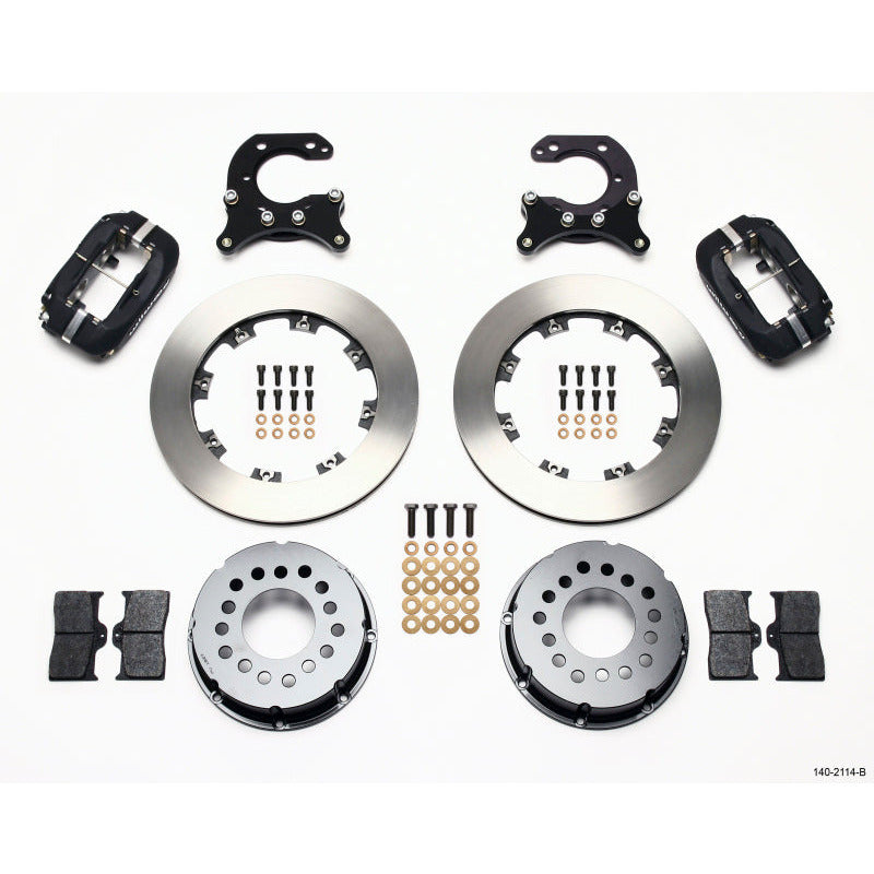 Wilwood Forged Dynalite P/S P-B Kit Drilled-Red 2005-2014 Mustang