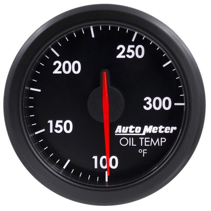 Autometer Airdrive 2-1/6in Oil Temp Gauge 100-300 Degrees F - Black AutoMeter Gauges