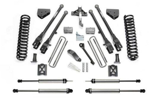 Fabtech 05-07 Ford F250 4WD w/o Factory Overload 6in 4Link Sys w/Coils & Dlss Sh Ks