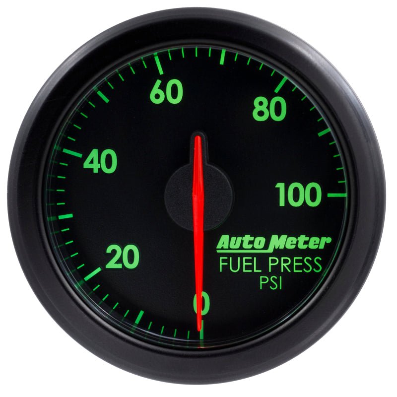 Autometer Airdrive 2-1/6in Fuel Pressure Gauge 0-100 PSI - Black AutoMeter Gauges