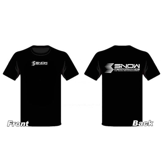 Snow Performance T-shirt Black w/White Logo - 2X Snow Performance Apparel