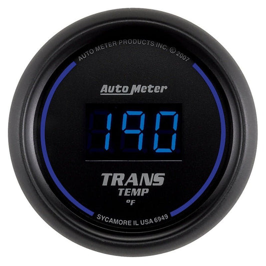 Autometer 52.4mm Black Digital Trans Temperature Gauge AutoMeter Gauges