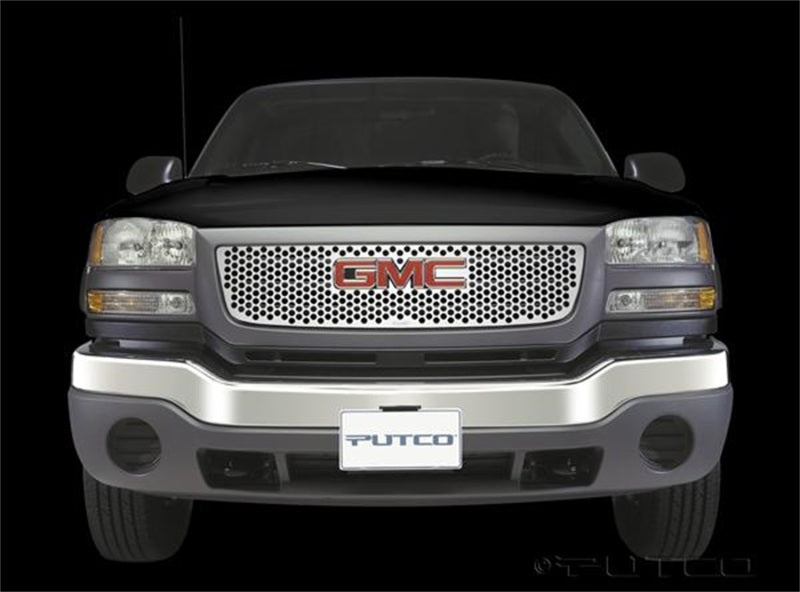 Putco 03-06 GMC Sierra LD/HD - w/ Logo CutOut - Does not Fit Denali Punch  Stainless Steel Grilles