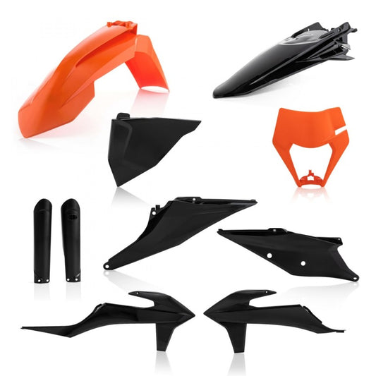 Acerbis 20-23 KTM 150-500 XCF-W/ XC-W-tpi/ EXC-tpi/ EXC-F Full Plastic Kit - 16 Orange/Black