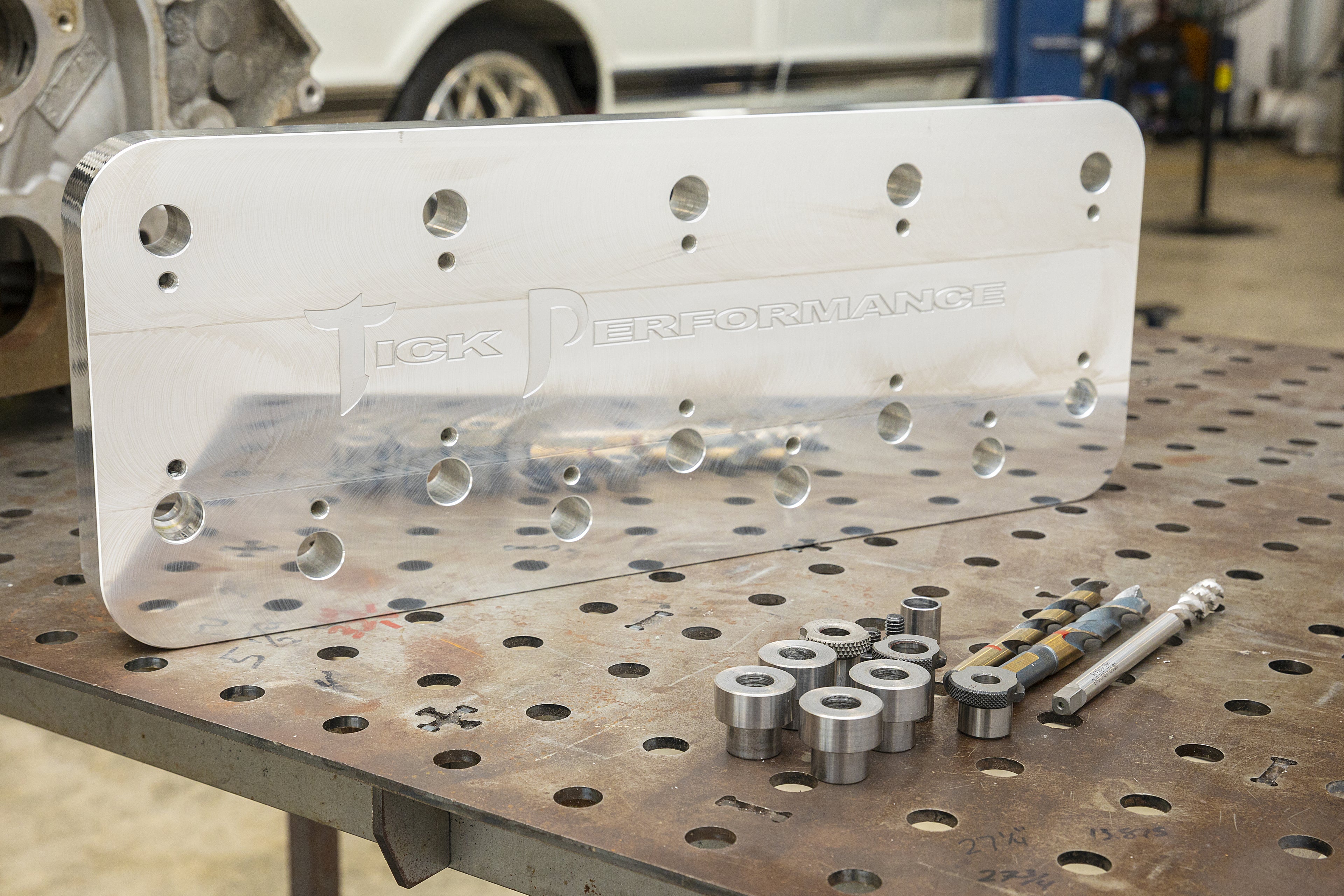 Head Bolt Drill Fixture for Gen 3 & 4 GM LS-Series Blocks By Tick Performance