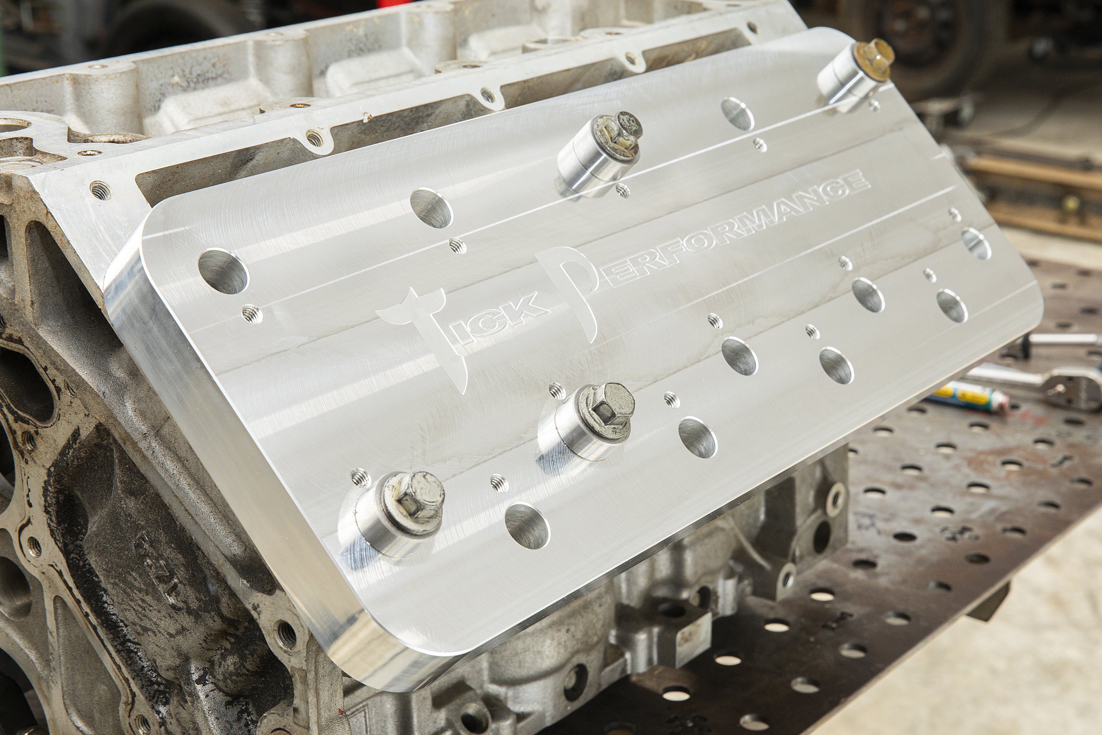 Head Bolt Drill Fixture for Gen 3 & 4 GM LS-Series Blocks By Tick Performance