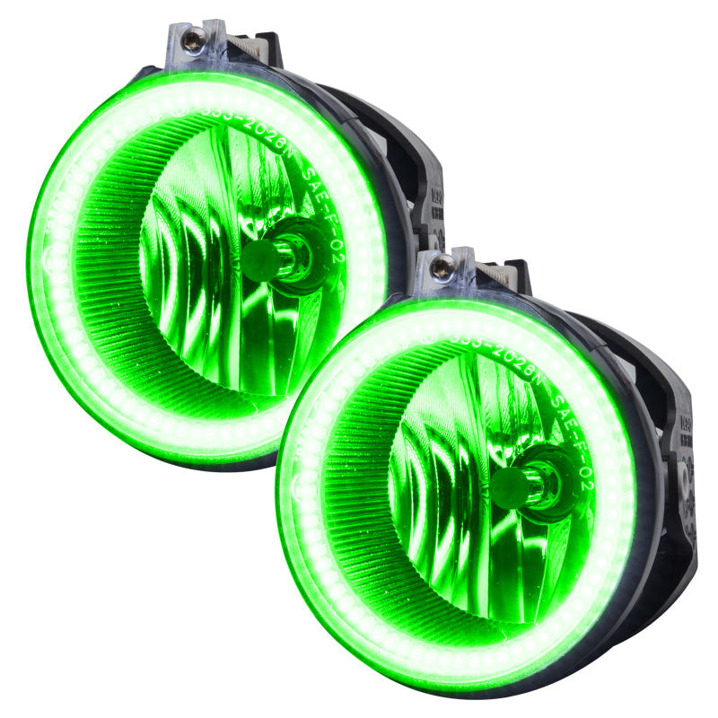 Oracle 06-10 Jeep Commander LED Fog Light Halo Kit - Green
