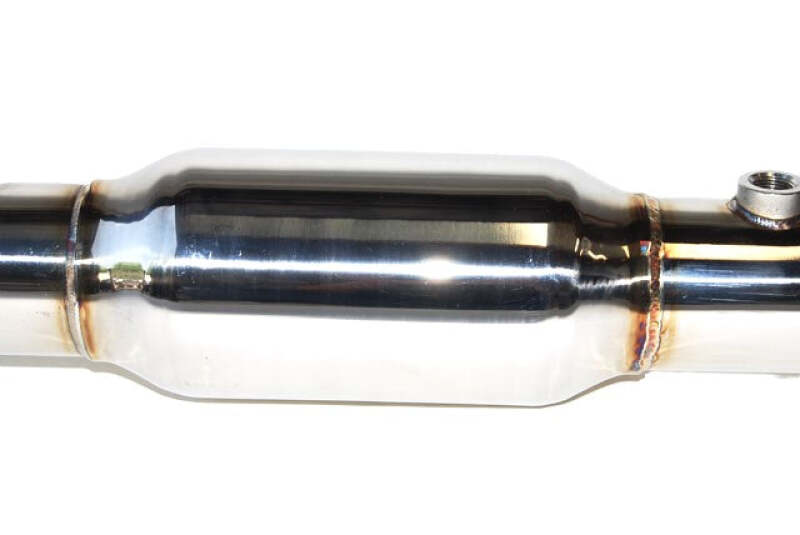 Invidia 08-15 Mitsubishi Evolution X High Flow Cat Downpipe & Test Pipe (One Piece)