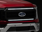 Raxiom 21-23 Ford F-150/ Exc.Raptor CXR Series LED Upper Replacement Grille with White DRL- Black