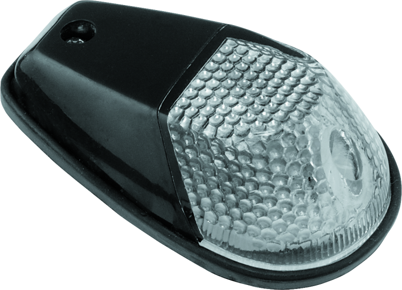 BikeMaster Marker Light Universal Flush Mount Clear/Black