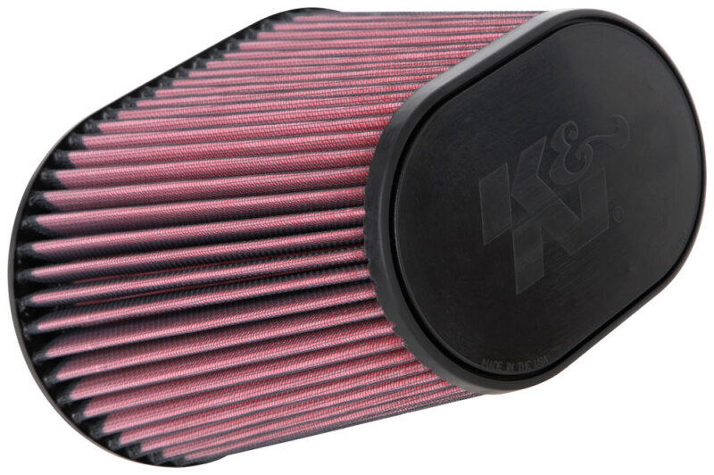 K&N Universal Clamp-On Air Filter 7in x 5-3/16in Flange 10in x 6-1/4in B 6-3/4in x 4-1/2in T 8in H