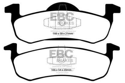 EBC 07-09 Ford Expedition 5.4 2WD Ultimax2 Rear Brake Pads