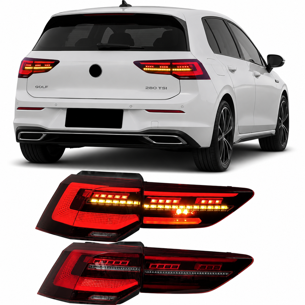 Volkswagen Golf 8 CSL Style Full LED Tail Lights Rear Lamp Assembly 2018-2020