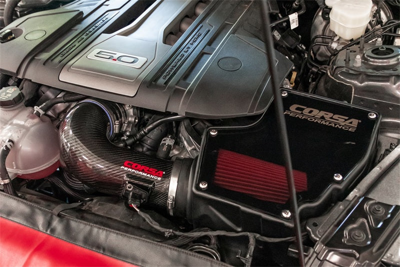 Corsa 18-23 Ford F-150 Mustang GT 5.0L V8 Closed Box Intake w/ Forged CF Duct & Oiled Air Filter