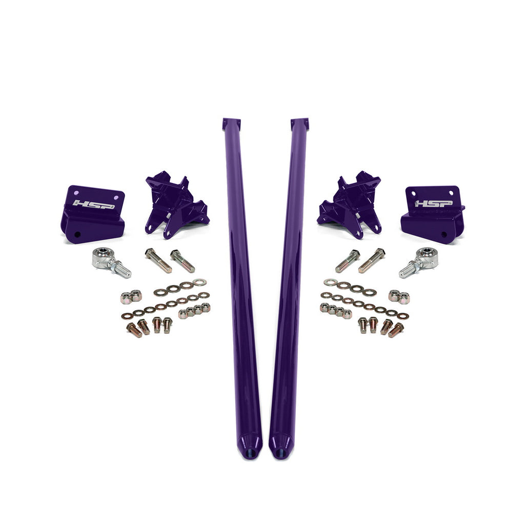 2001-2010 Chevrolet / GMC 58 inch Bolt On Traction Bars 3.5 inch Axle Diameter Illusion Purple