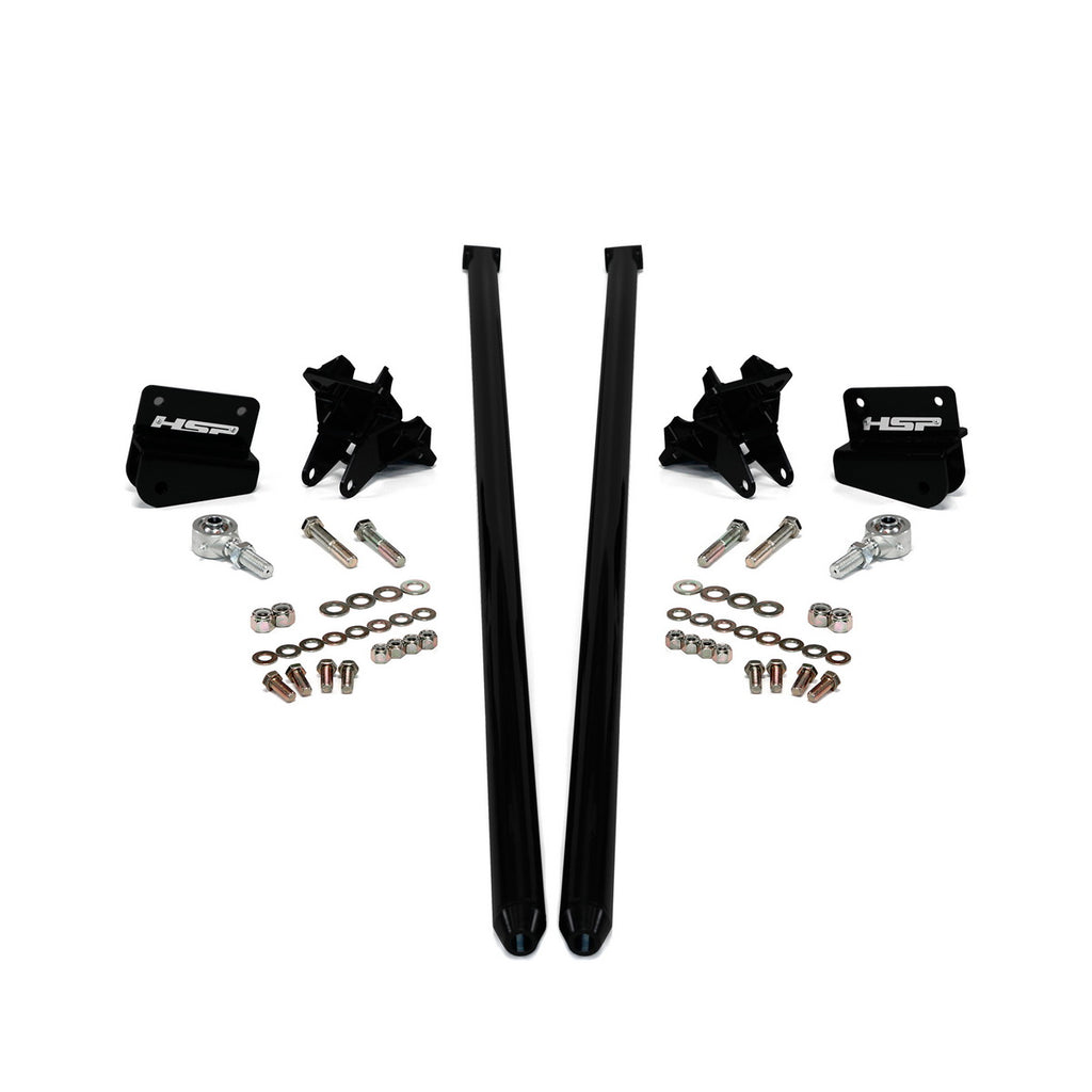 2001-2010 Chevrolet / GMC 75 inch Bolt On Traction Bars 3.5 inch Axle Diameter Silk Satin Black