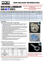 HKS BCD Piston Kit G16E HC-TT STEP3 S3 D87.5